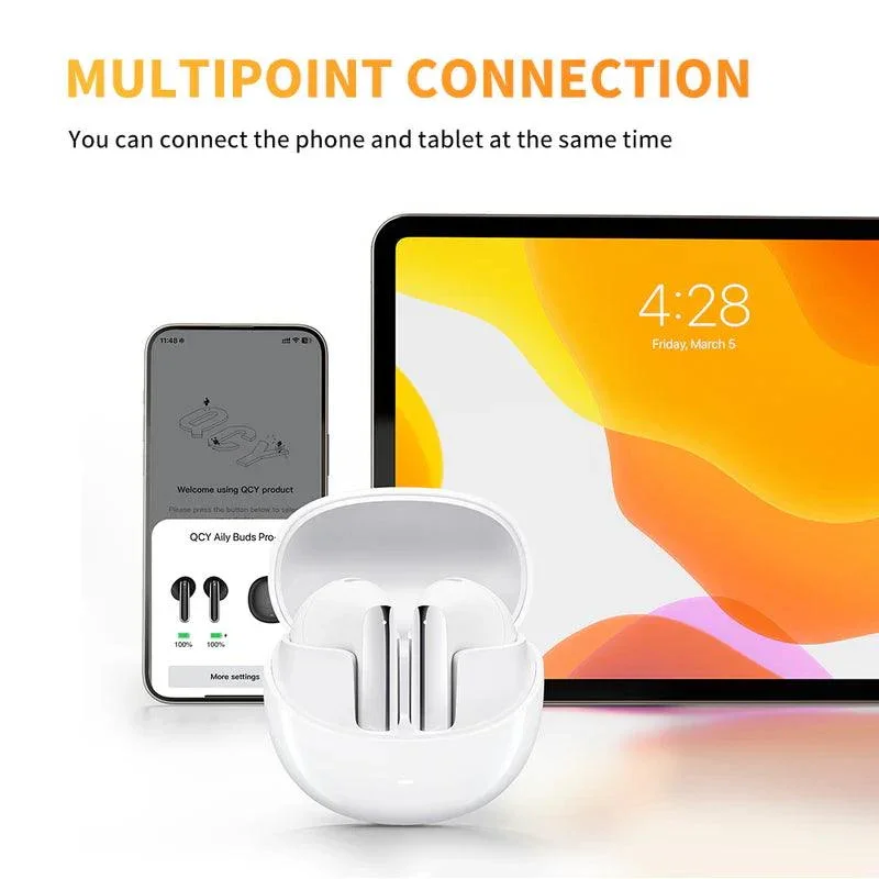 QCY AilyBuds Pro+ True Wireless Earbuds, Adaptive ANC, Hi-Res Audio - Image 5