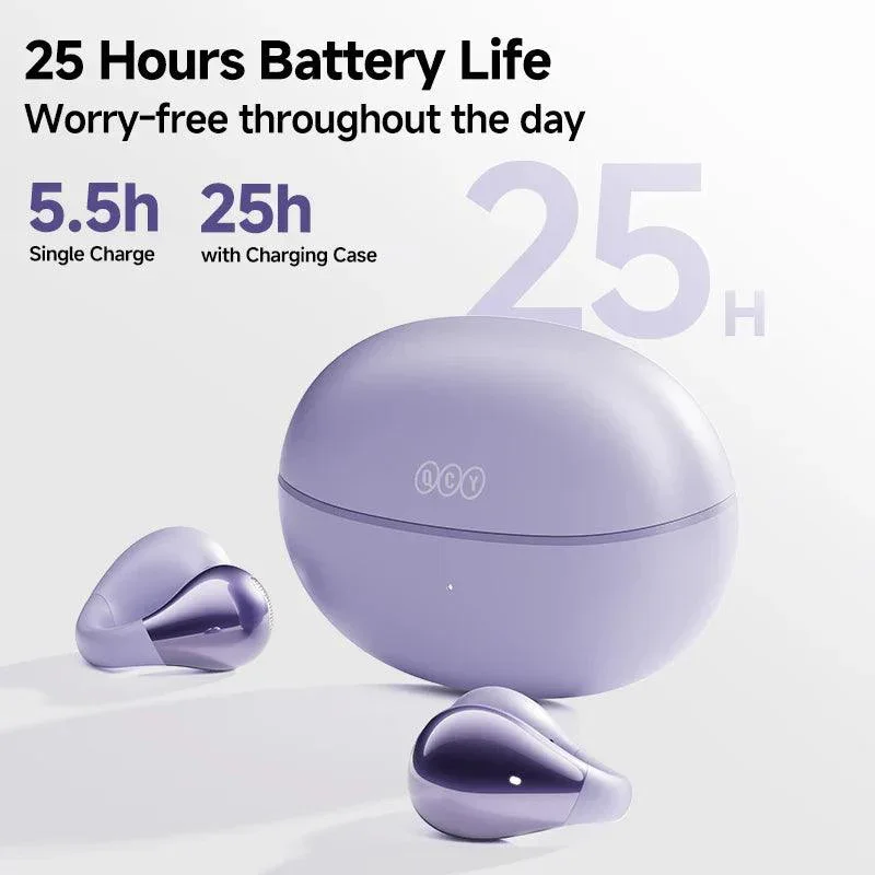 QCY Crossky C30 Open-Ear Clip Earbuds ,25 Hours of Playtime - Image 15